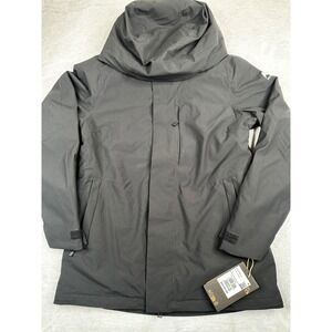 Burton Jet Set Snowboard Jacket Womens Small True Black Heather Insulated New